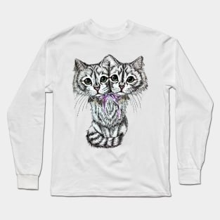 Janus, the two-headed kitty Long Sleeve T-Shirt